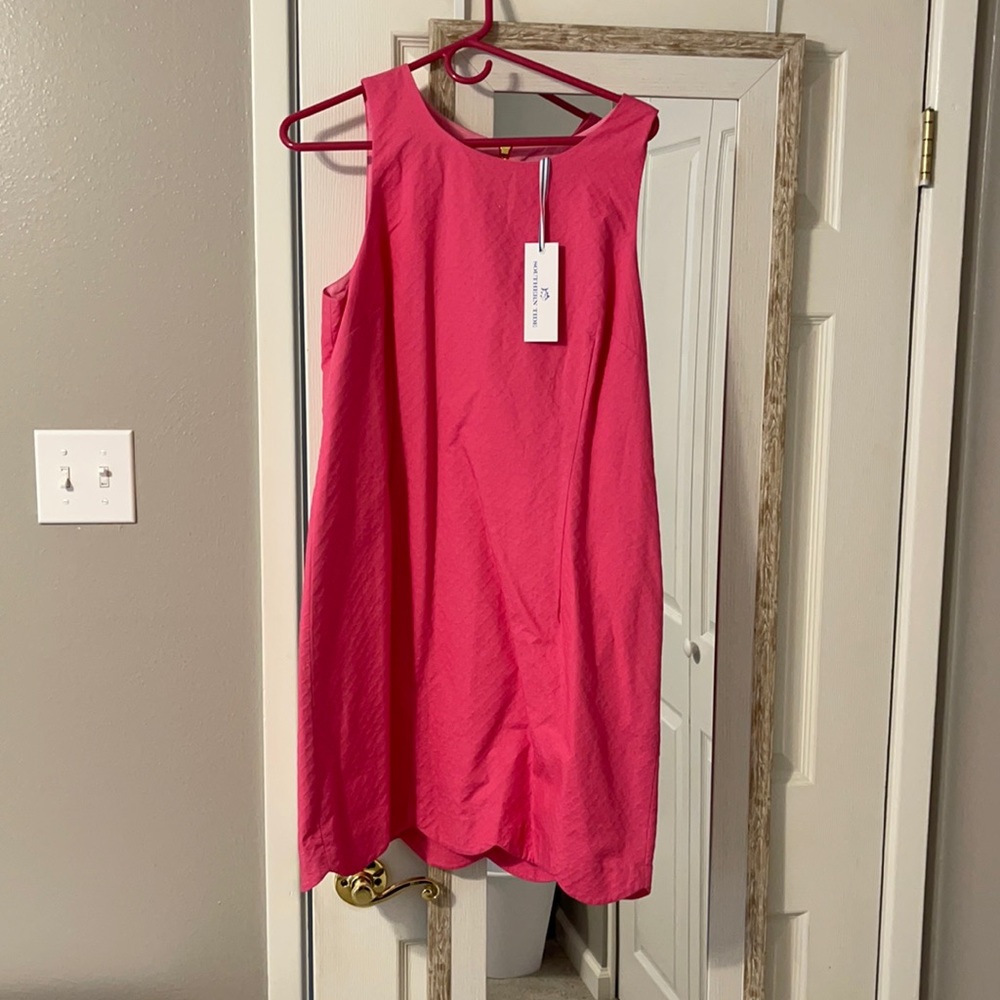 Southern Tide scalloped dress
